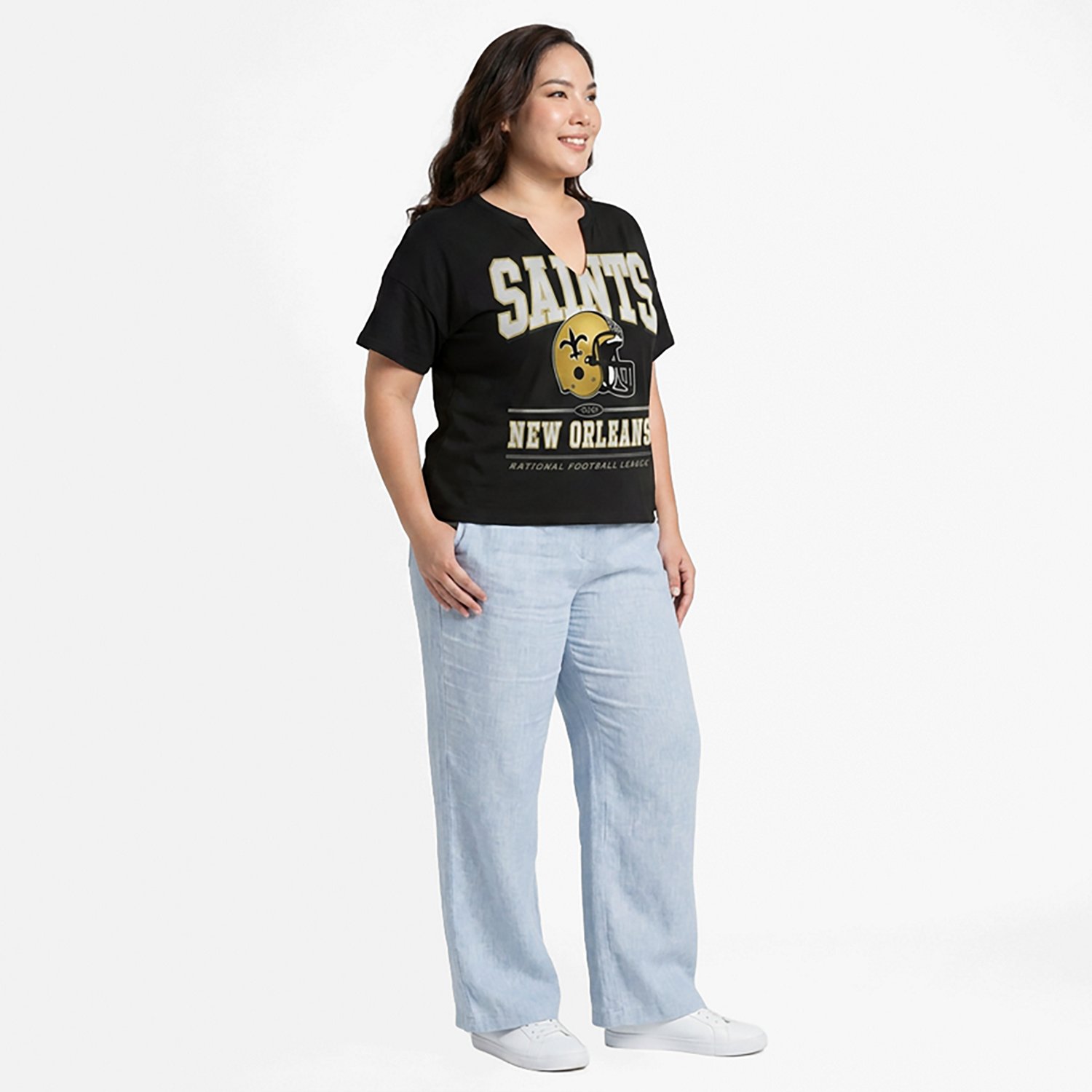 47 Women's Saints Elation Oversize Notch Neck T-shirt - view number 3