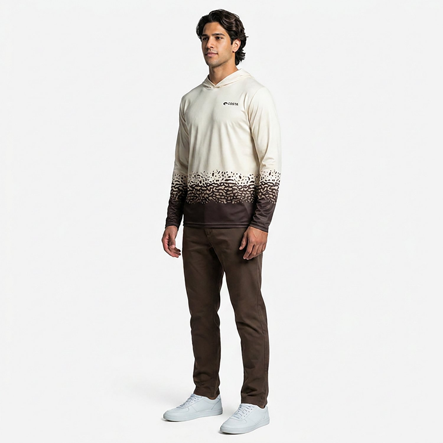 Costa Del Mar Men's Fishskins Hooded Performance Shirt