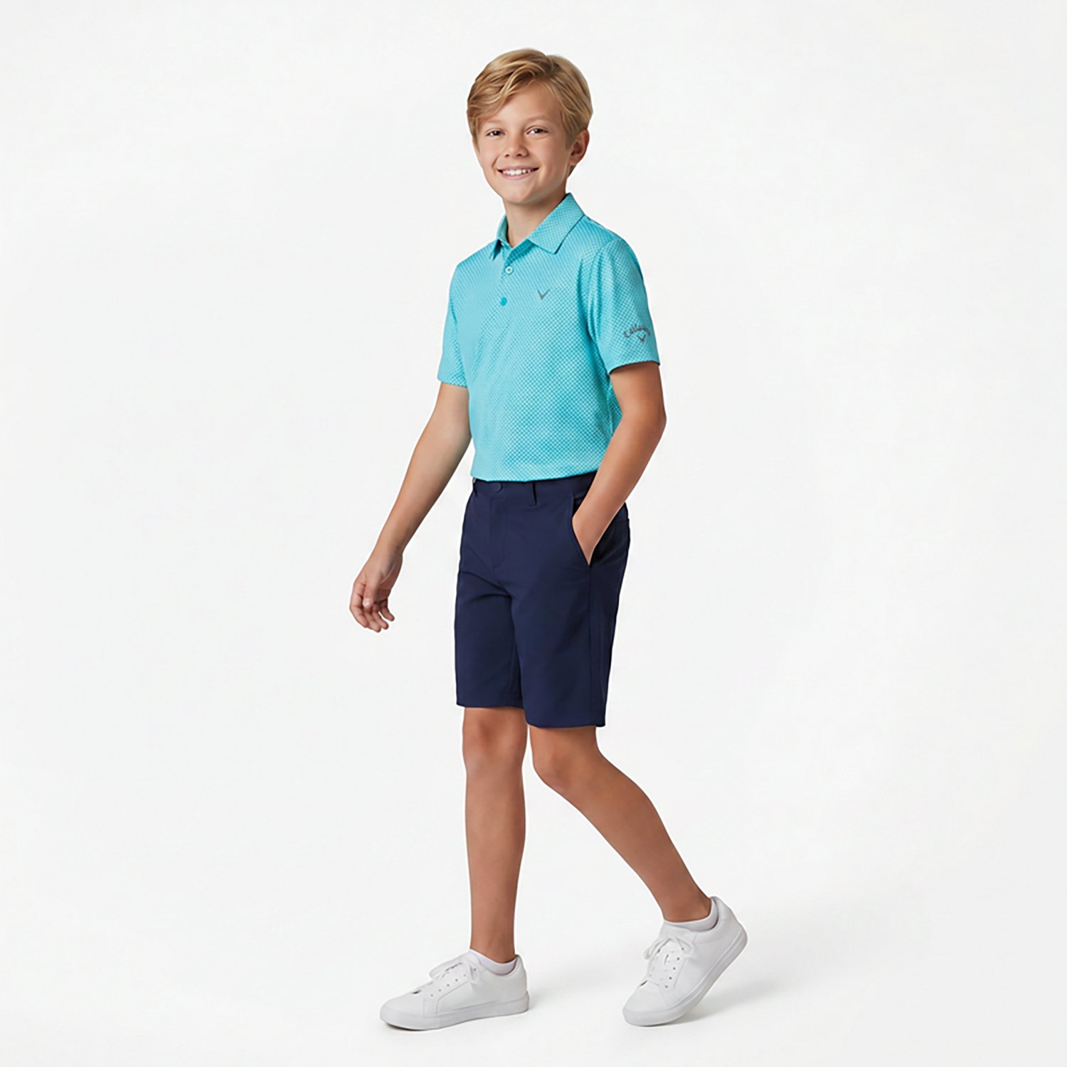 Callaway Boy's Prosspin Chev Jacuard Polo - view number 2