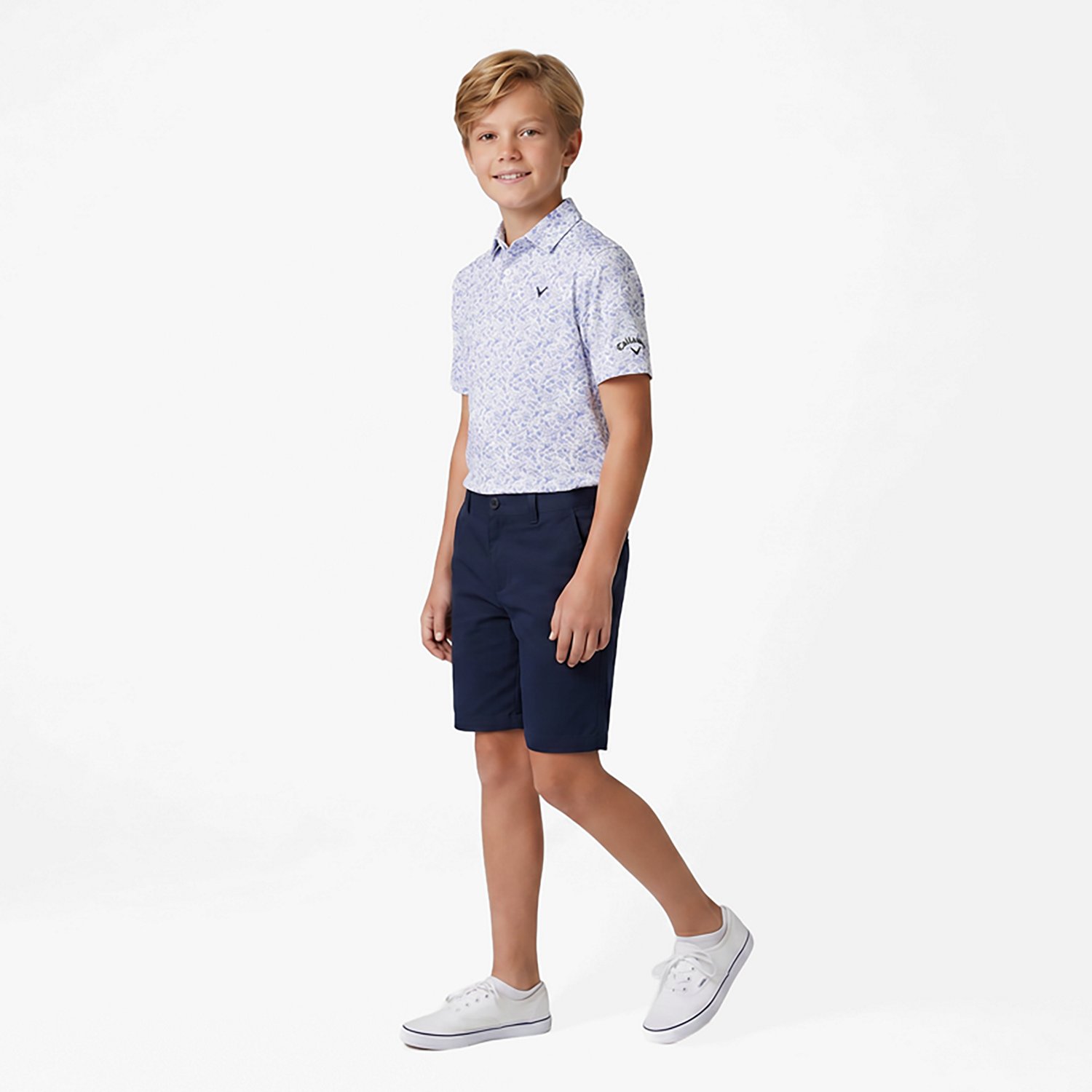 Callaway Boys' Tropical Music Allover Print Polo Shirt - view number 2