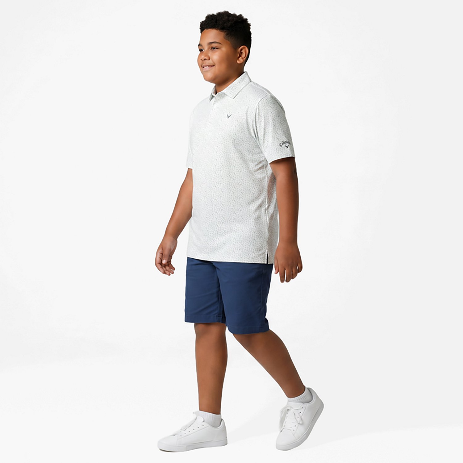 Callaway Boys' Nautical Allover Print Polo Shirt - view number 2