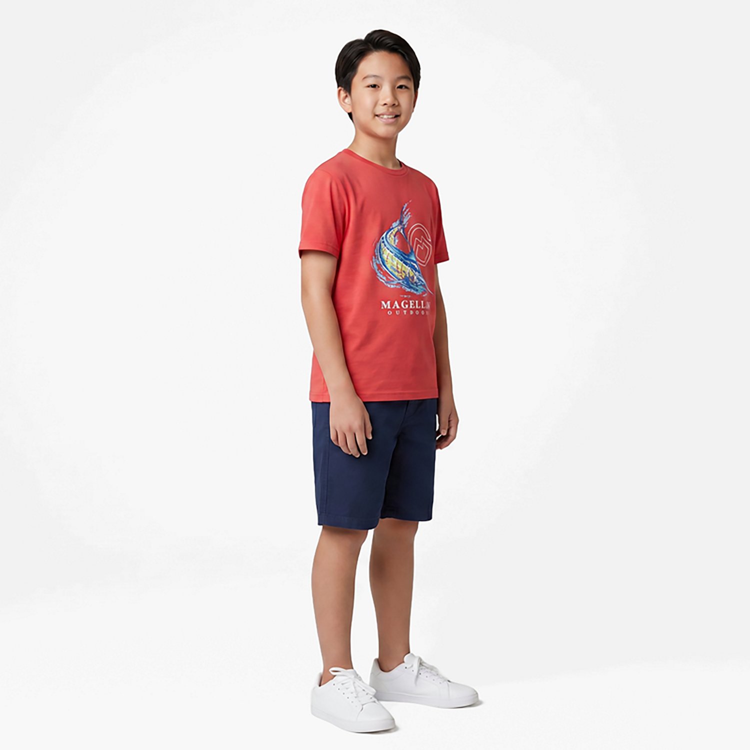 Magellan Outdoors Boys' Prep Marlin Short Sleeve T-shirt - view number 2