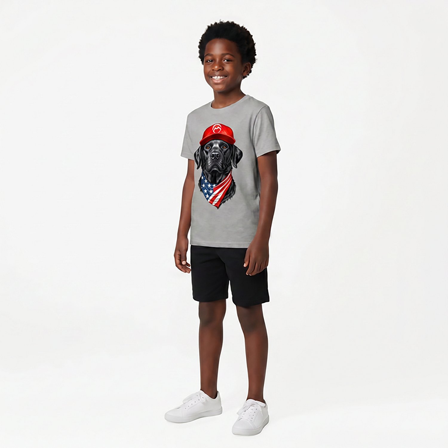 Magellan Outdoors Boys' American Pride Lab Graphic T-shirt - view number 2