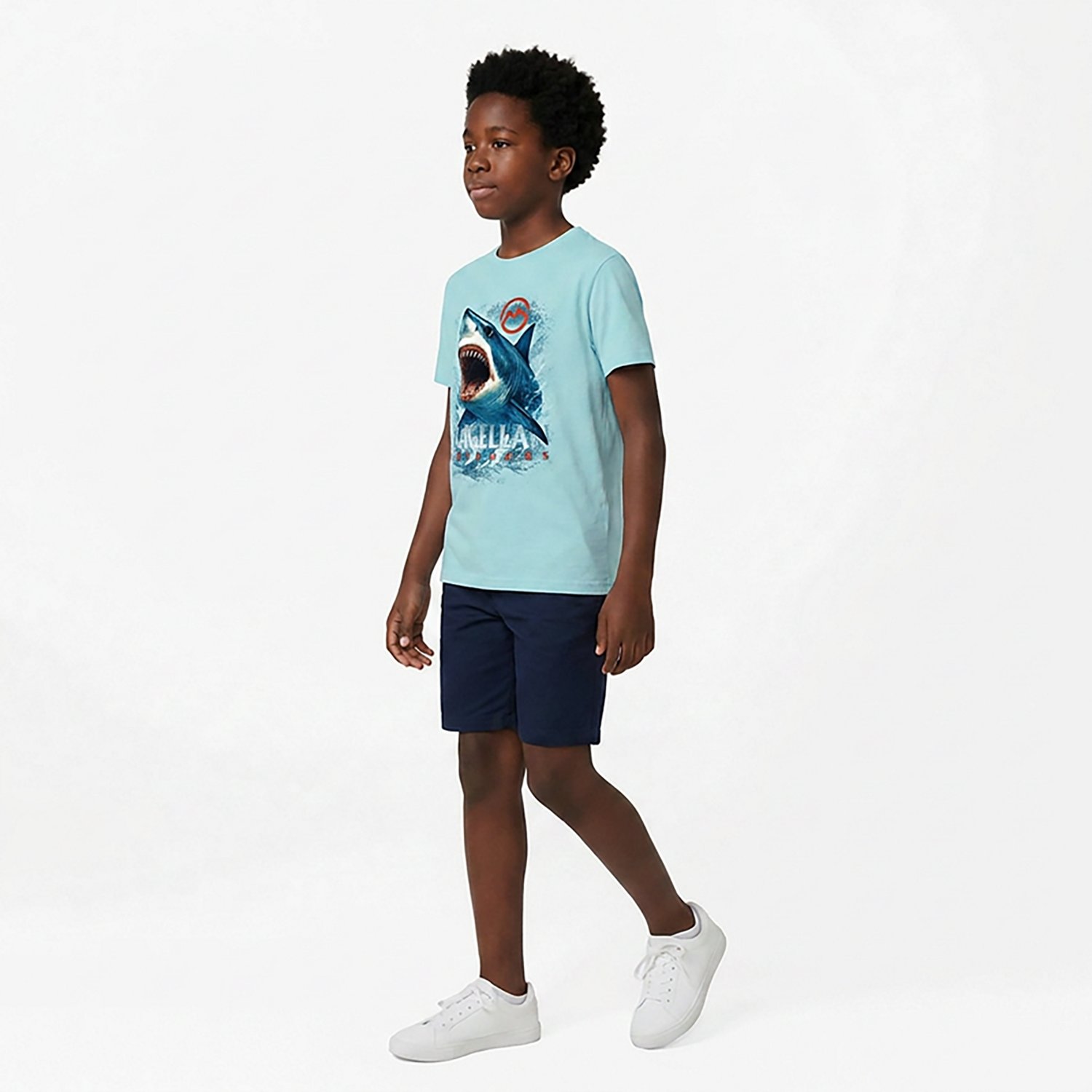 Magellan Outdoors Boys' Shark Breach Short Sleeve T-shirt - view number 3