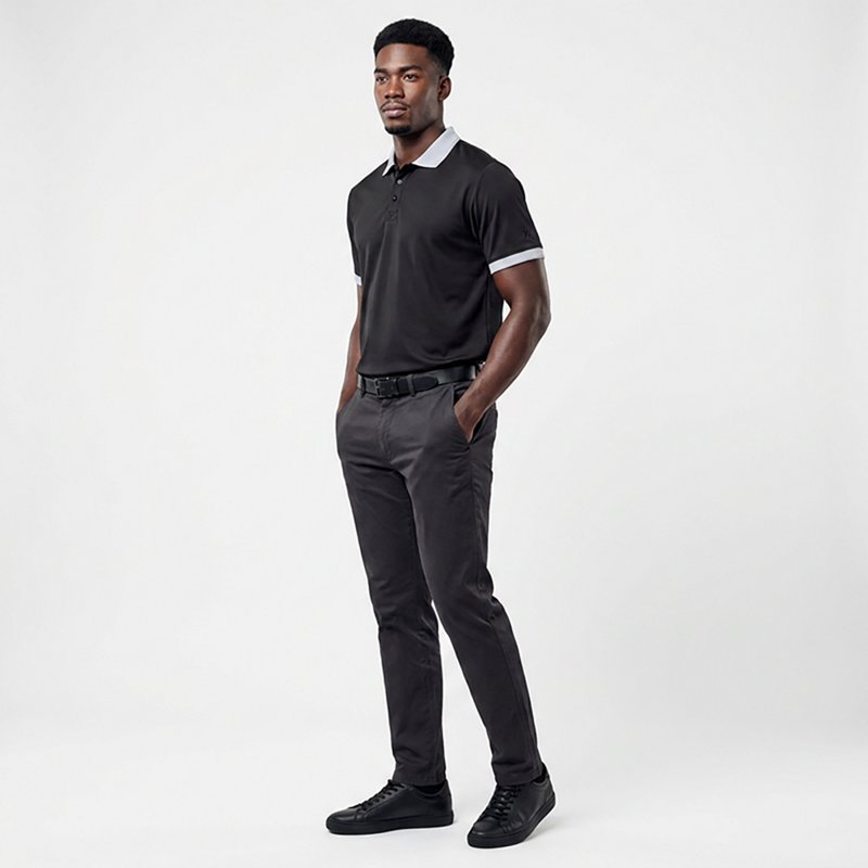 Waggle Golf MenâS Alpha Habitat Polo