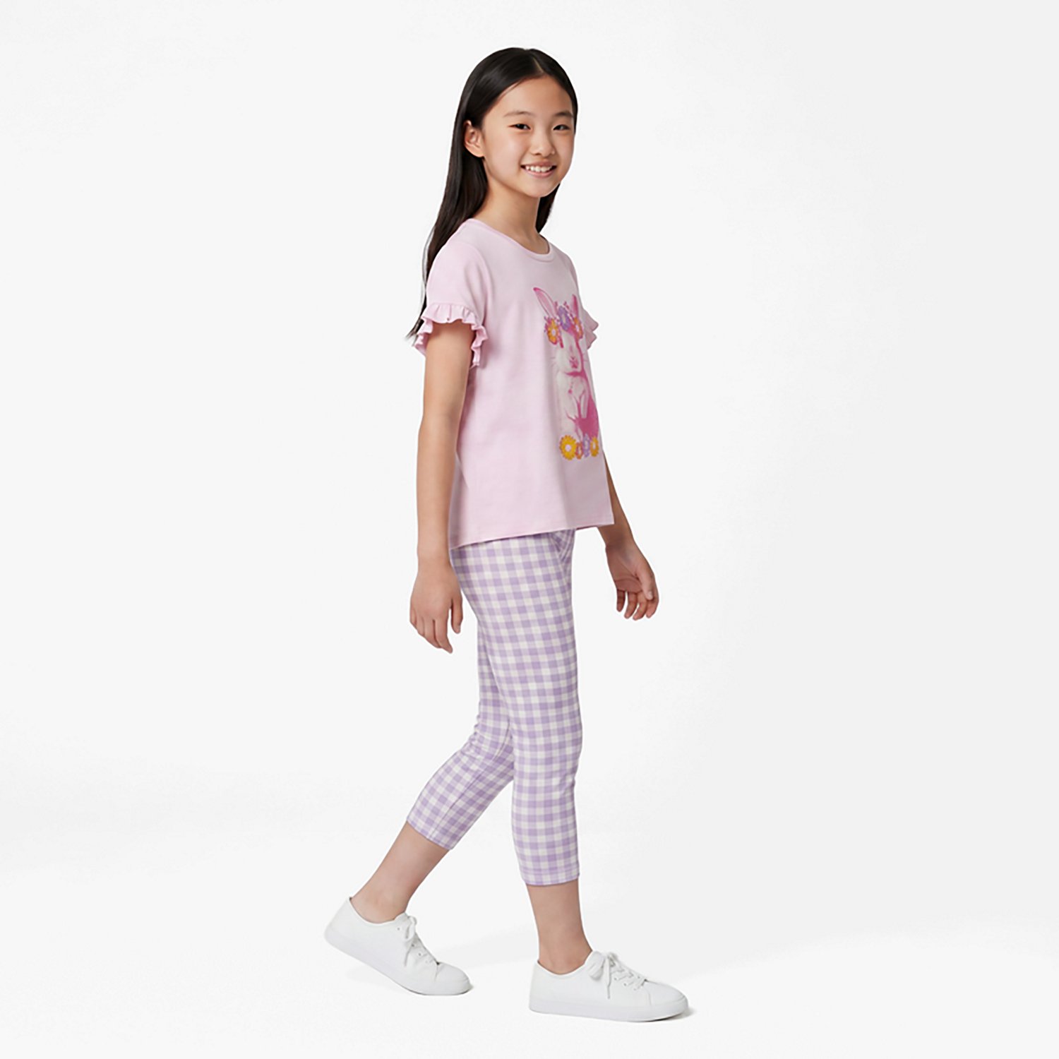 BCG Girls' 2T-4T Bunny Top Capri Pants Set - view number 2