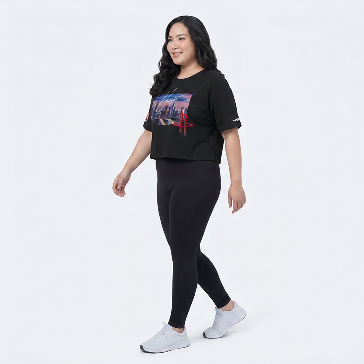 Pro Standard Women's Rockets City Scape SJ Boxy T-shirt - view number 3