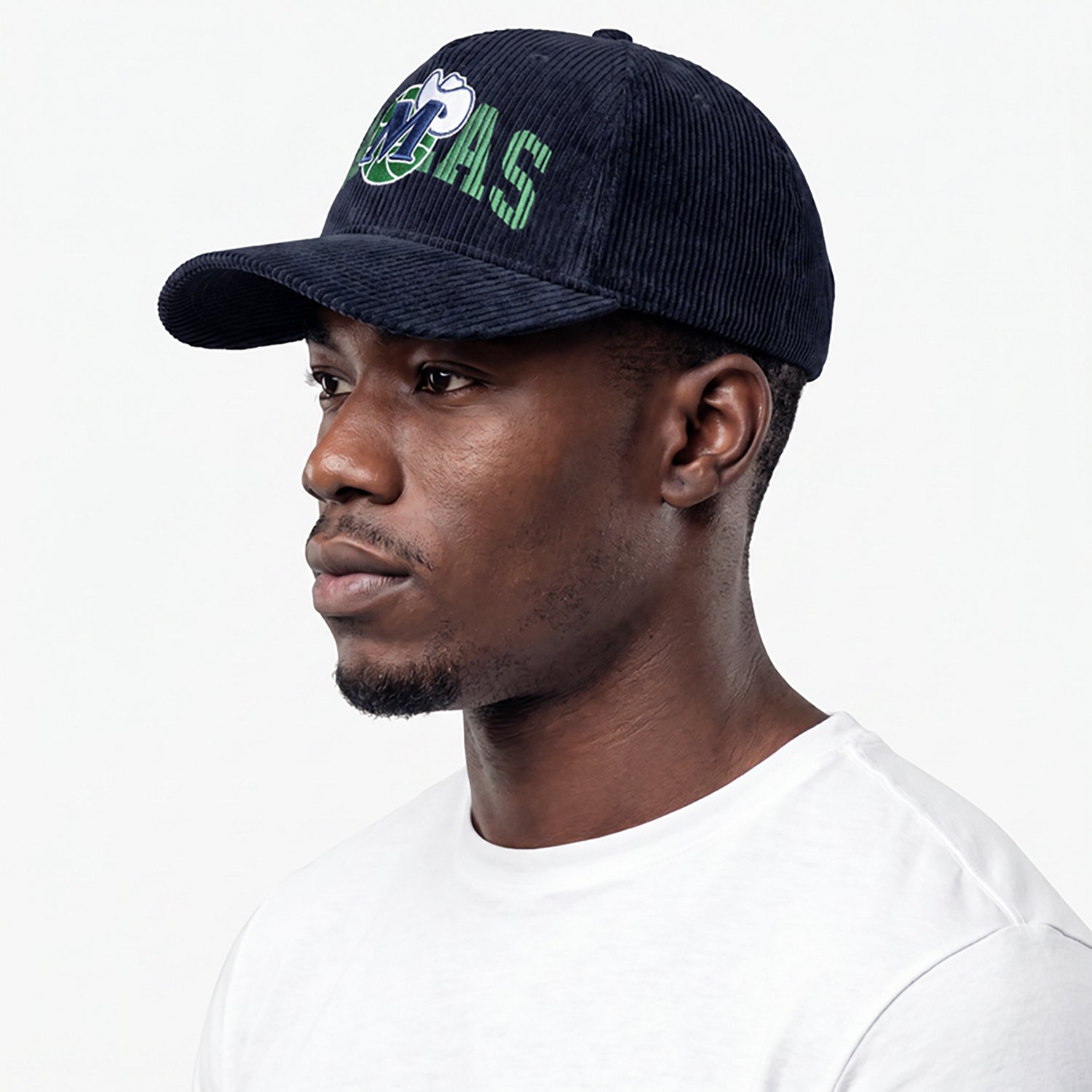 Mitchell & Ness Adults' Dallas Mavericks Arch Stamp Hardwood Classics Pro Snapback Cap