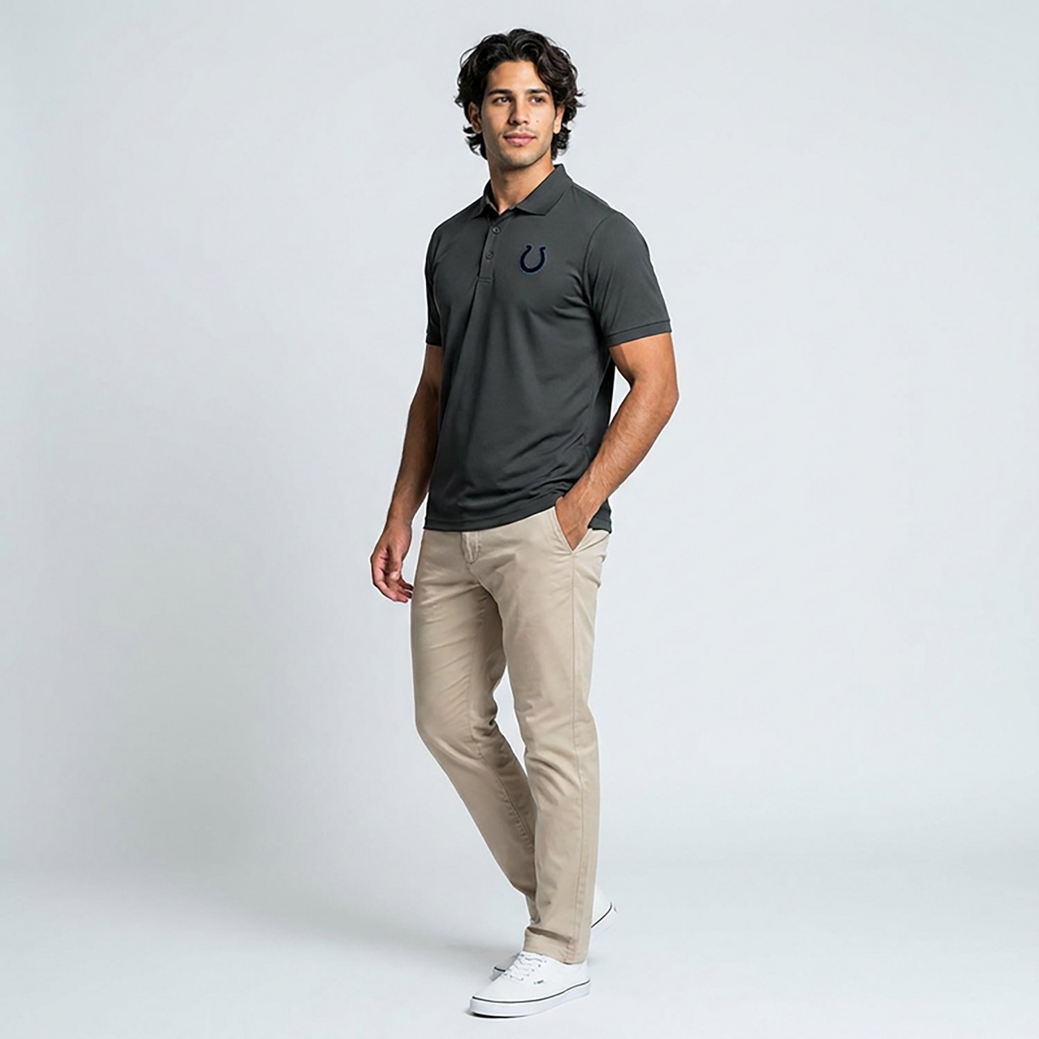 Antigua Men's Colts Night Vision Legacy Pique Polo Shirt