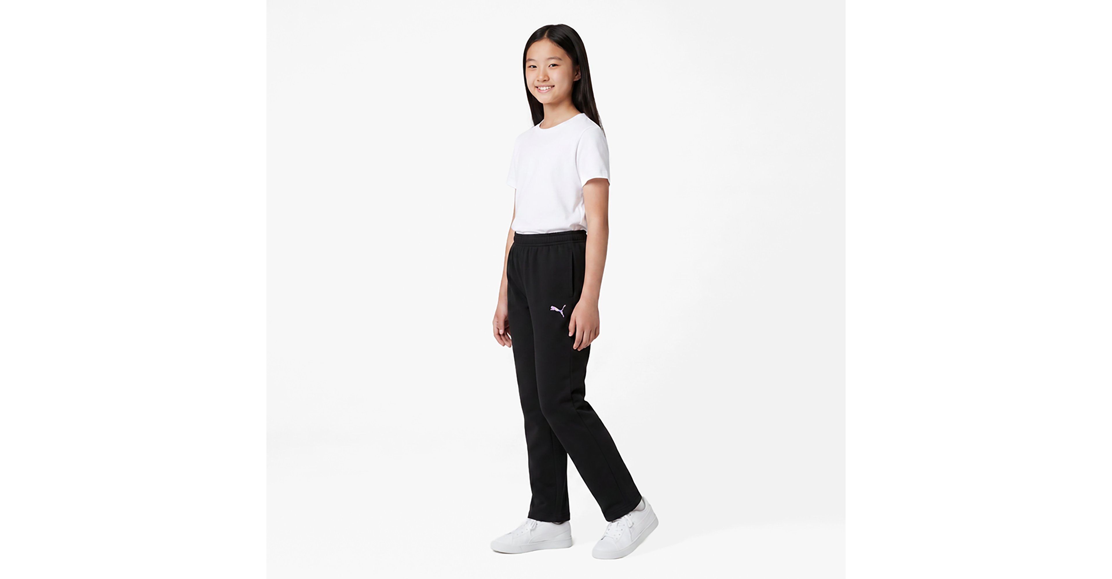 PUMA Girls’ Galactic Cotton Fleece Flare Pants