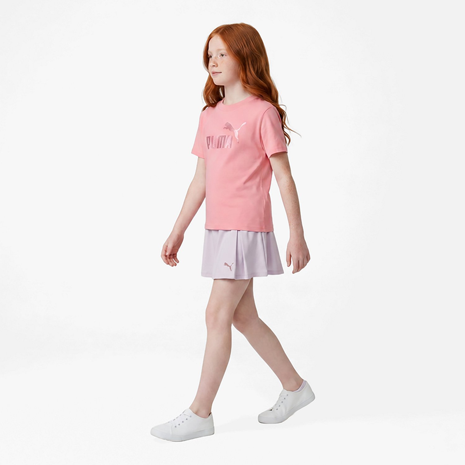 PUMA Girls’ Cotton Jersey T-shirt & Poly Spandex Skort Set - view number 2