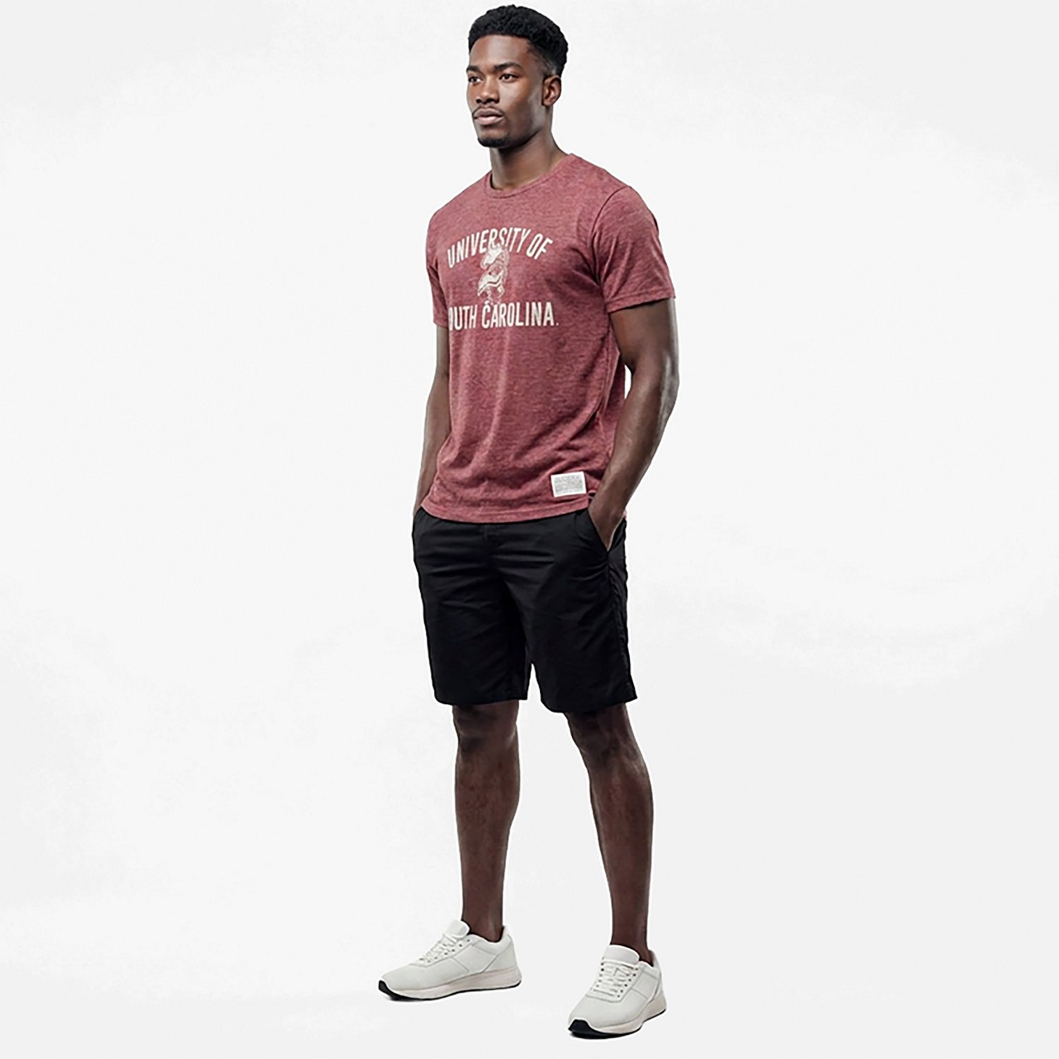 WILDCAT RETRO Men's University of South Carolina School Arch Over Vault Mascot Graphic T-shirt - view number 3