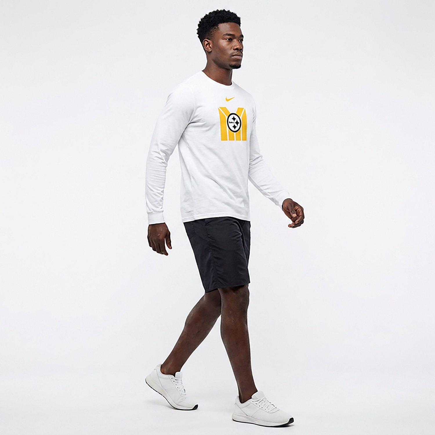 Nike Men's Pittsburgh Steelers Team Outline Alt Long Sleeve T-shirt - view number 3
