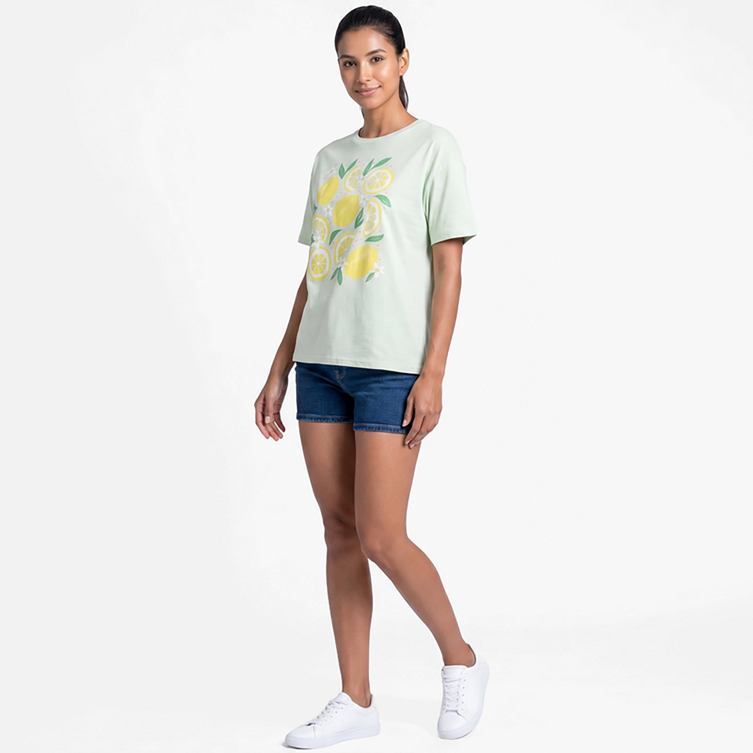 Live Outside the Limits Women's Lemons Oversized Graphic T-shirt