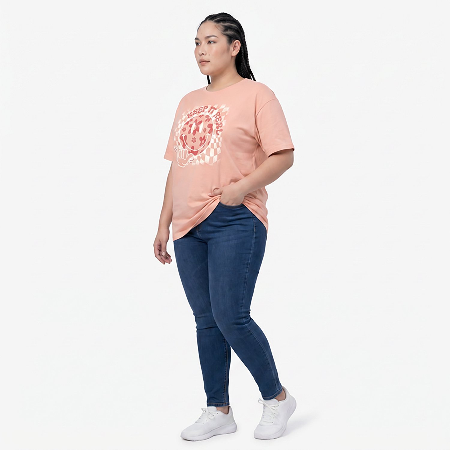 Live Outside the Limits Women's Keep It Real Oversized Graphic T-shirt - view number 2