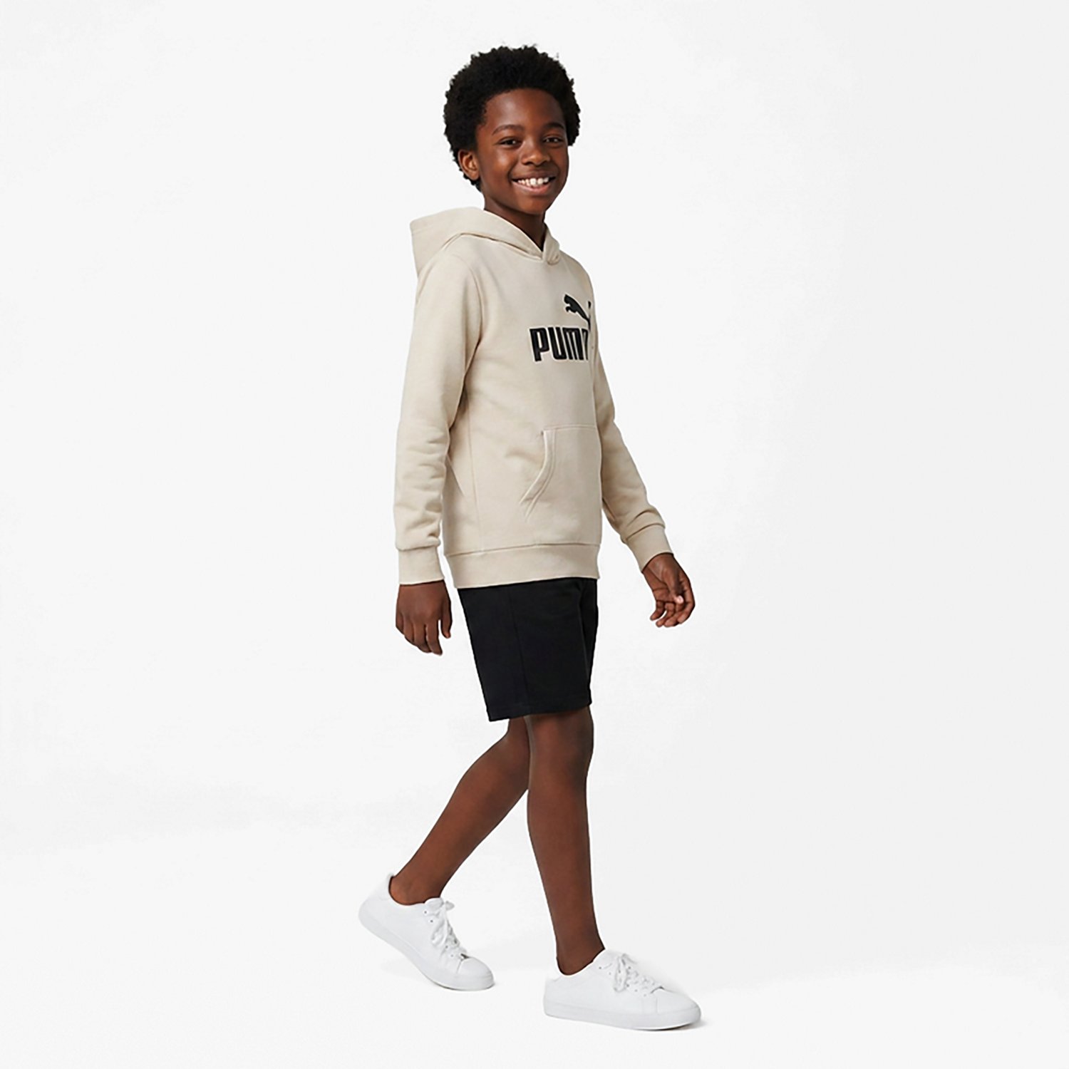 PUMA Boys’ Foundations No 1 Logo Fleece PO Hoodie - view number 3