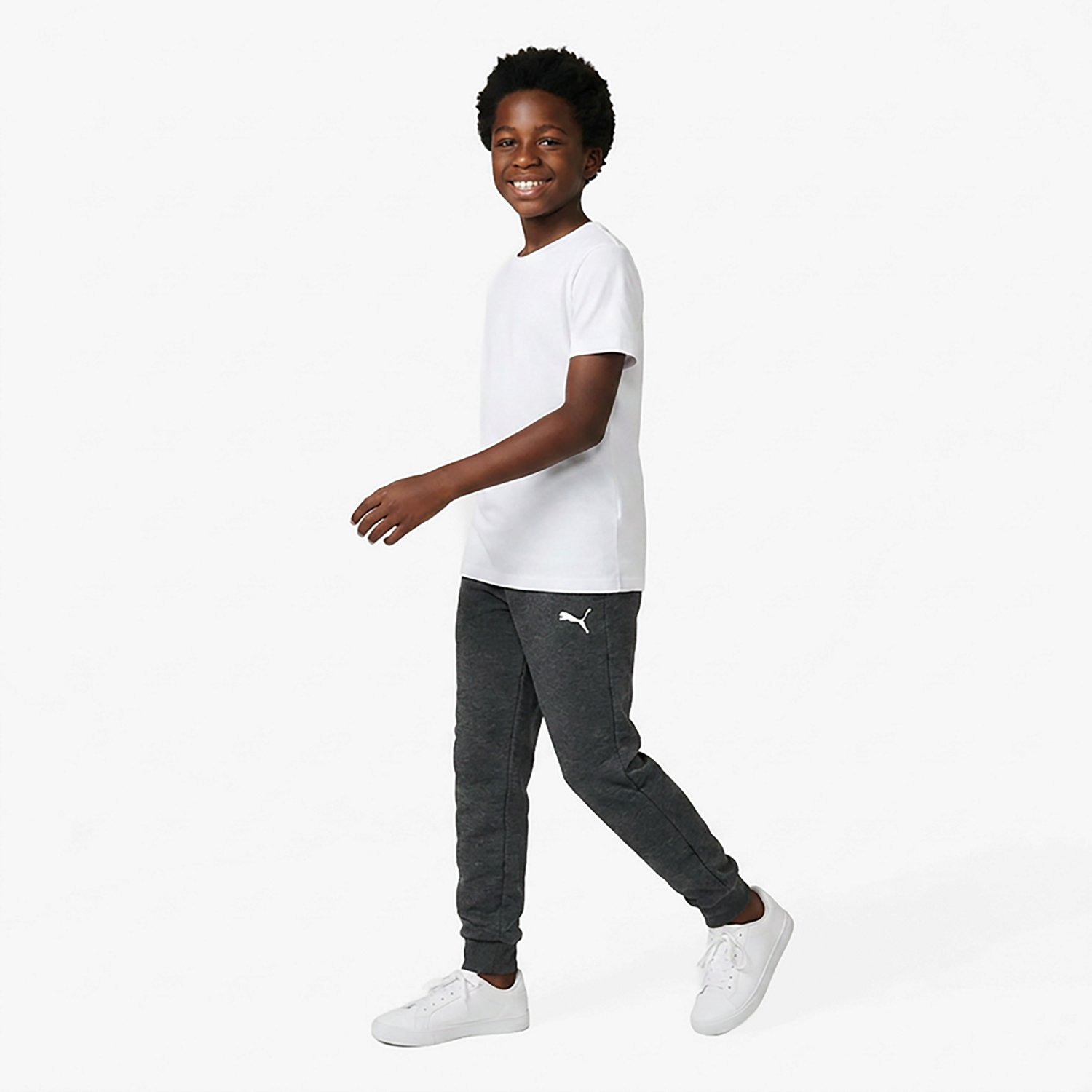 PUMA Boys’ PS Essentials Basics Poly Fleece Joggers - view number 2