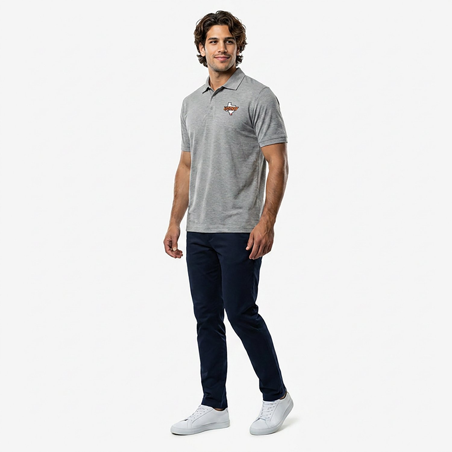 Antigua Men's University of Texas Rio Grande Valley Vaqueros Legacy Pique Polo Shirt