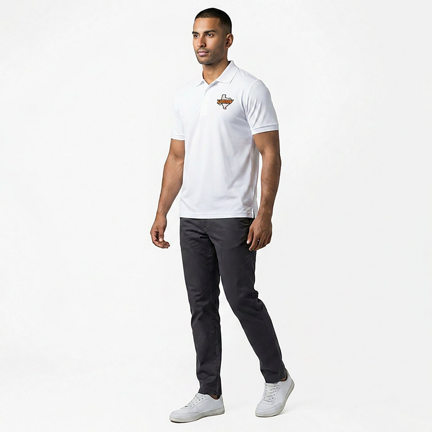 Antigua Men's University of Texas Rio Grande Valley Vaqueros Legacy Pique Polo Shirt - view number 3