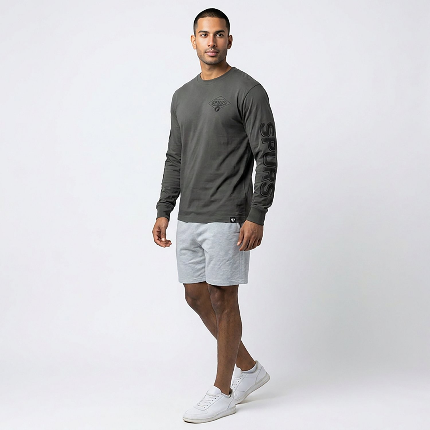 47 Brands Men's San Antonio Spurs Cairn Ravine Foundation Long Sleeve T-shirt - view number 3