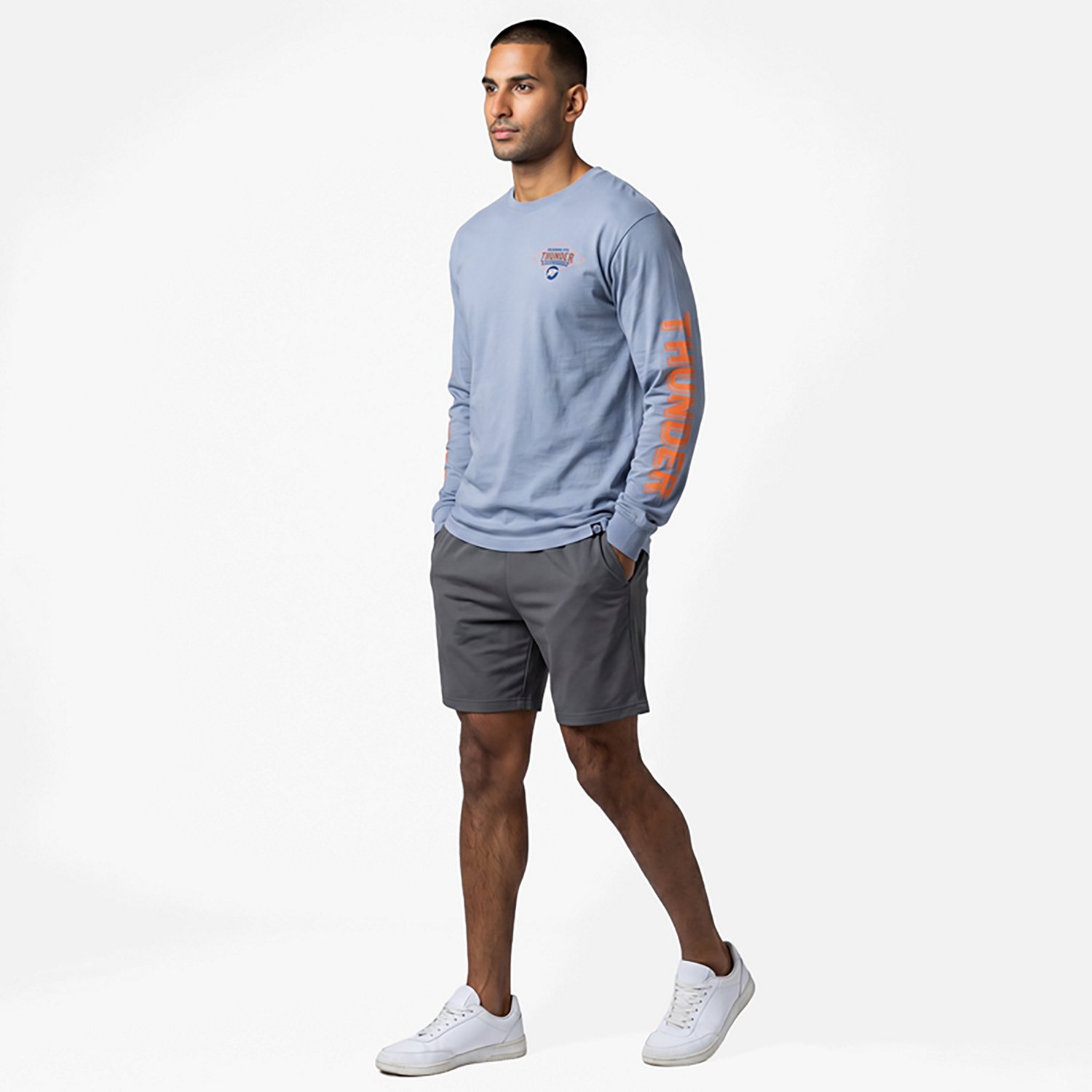47 Brands Men's Oklahoma City Thunder Cairn Ravine Foundation Long Sleeve T-shirt - view number 3