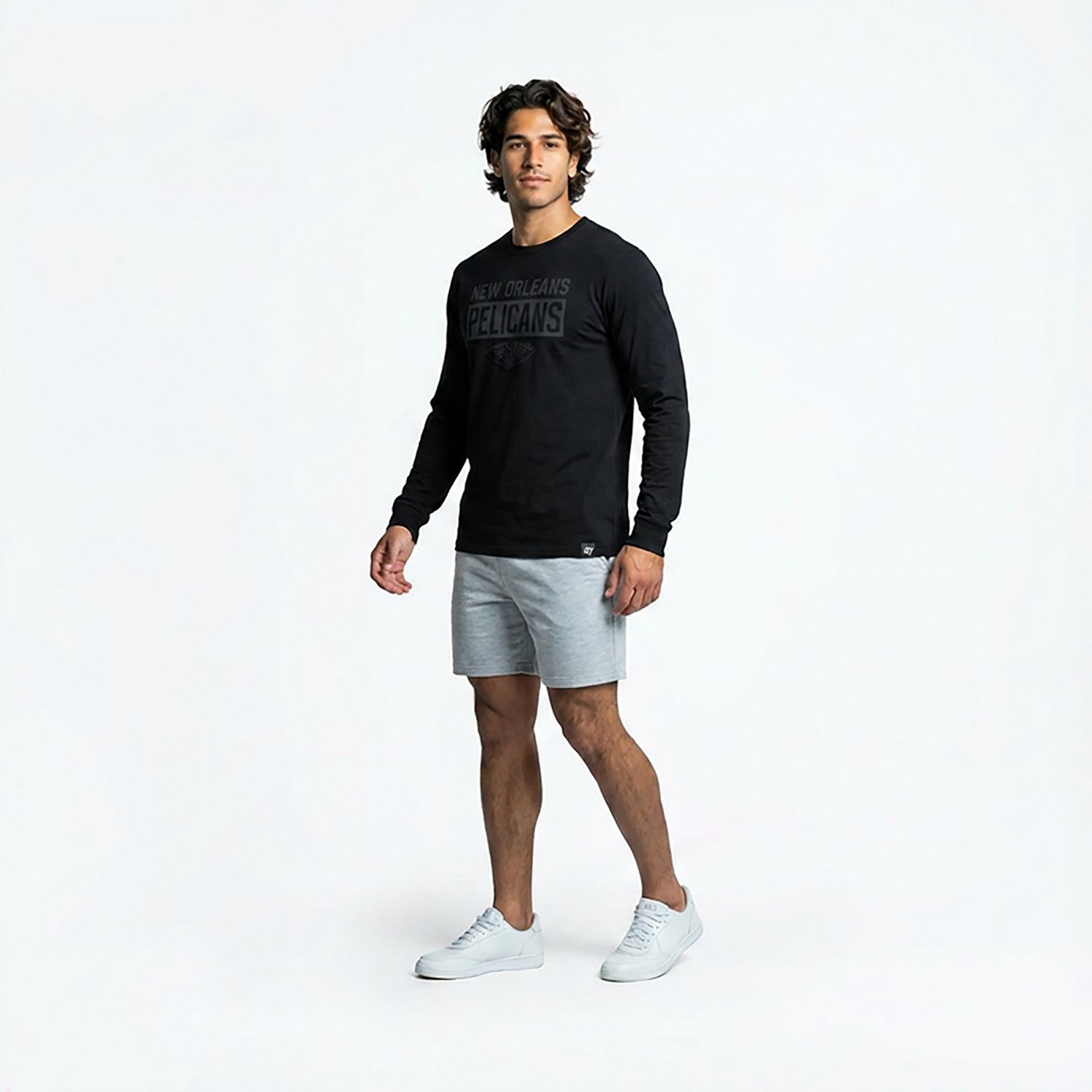'47 New Orleans Pelicans Iced Framework Franklin Long Sleeve Graphic T-shirt - view number 3