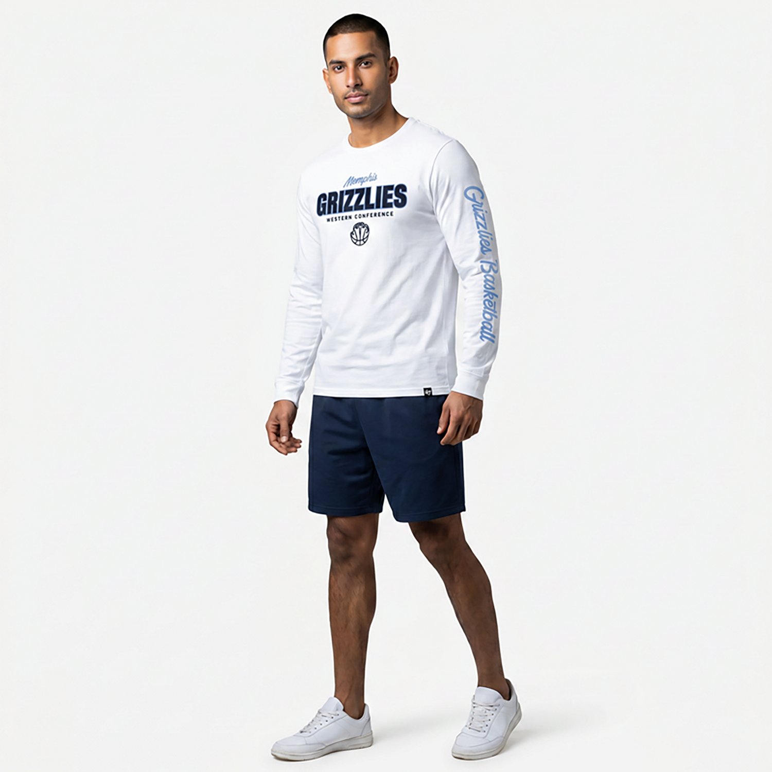 '47 Men's Memphis Grizzlies Low Block Franklin Long Sleeve T-shirt - view number 2