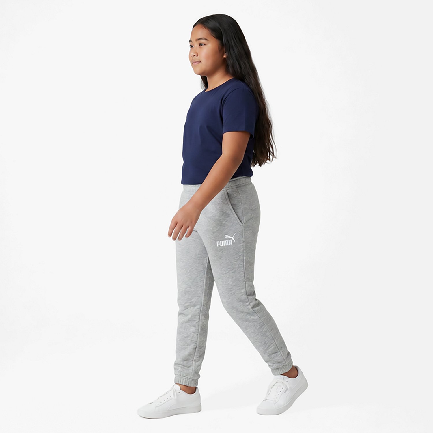 PUMA Girls’ 4-6X Foundations Poly Fleece Joggers - view number 2