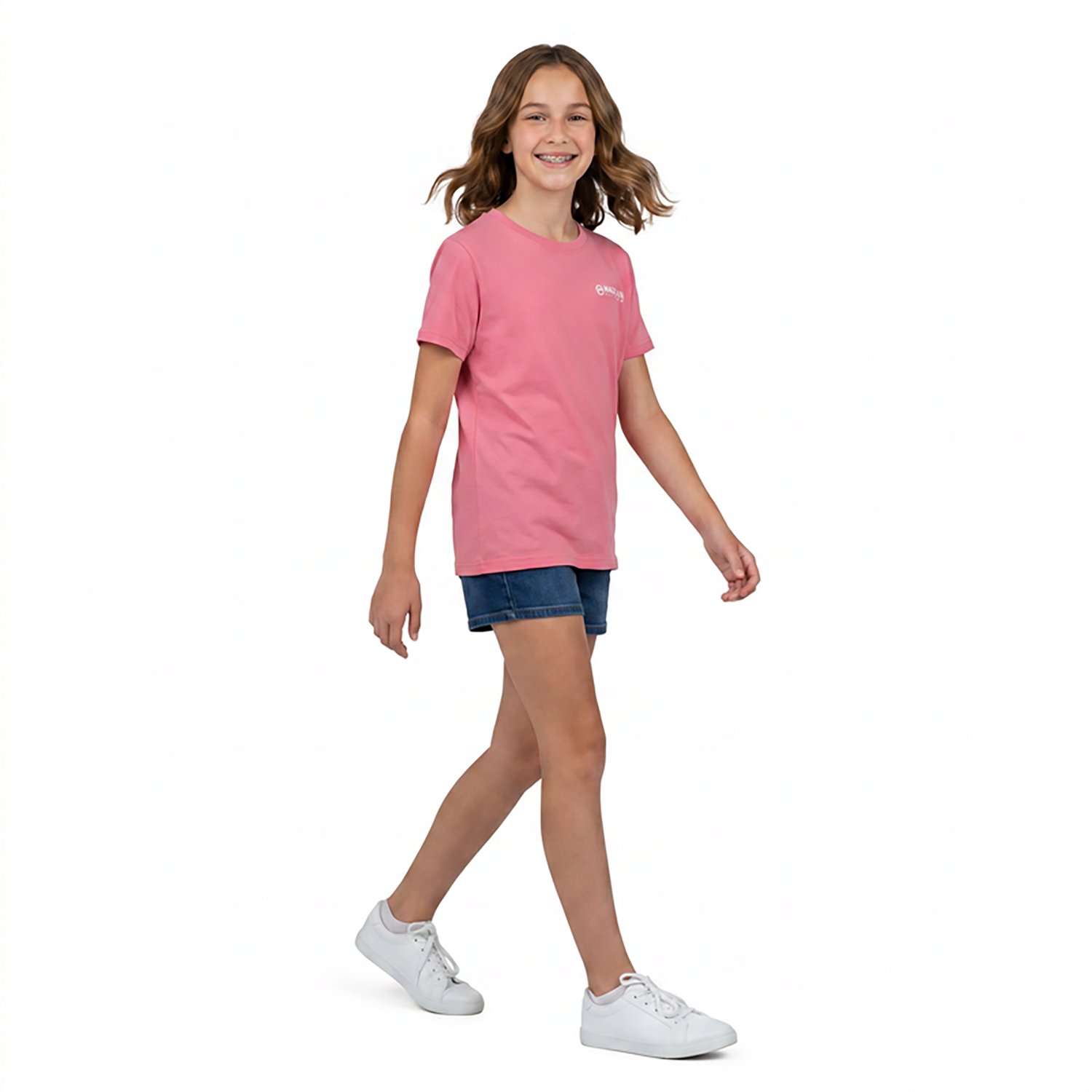 Magellan Outdoors Girls’ Keep It Peachy Graphic Short Sleeve T‑Shirt