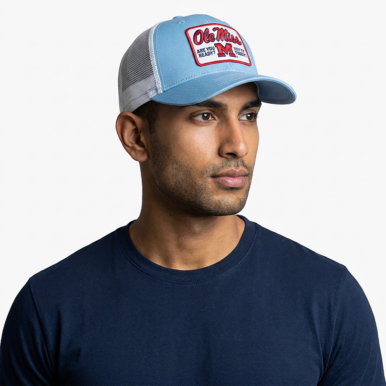 Homefield University of Mississippi School Arch Rally Cry Patch Trucker Cap - view number 3