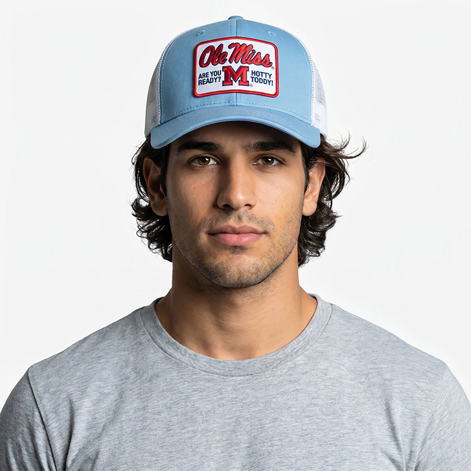 Homefield University of Mississippi School Arch Rally Cry Patch Trucker Cap - view number 4