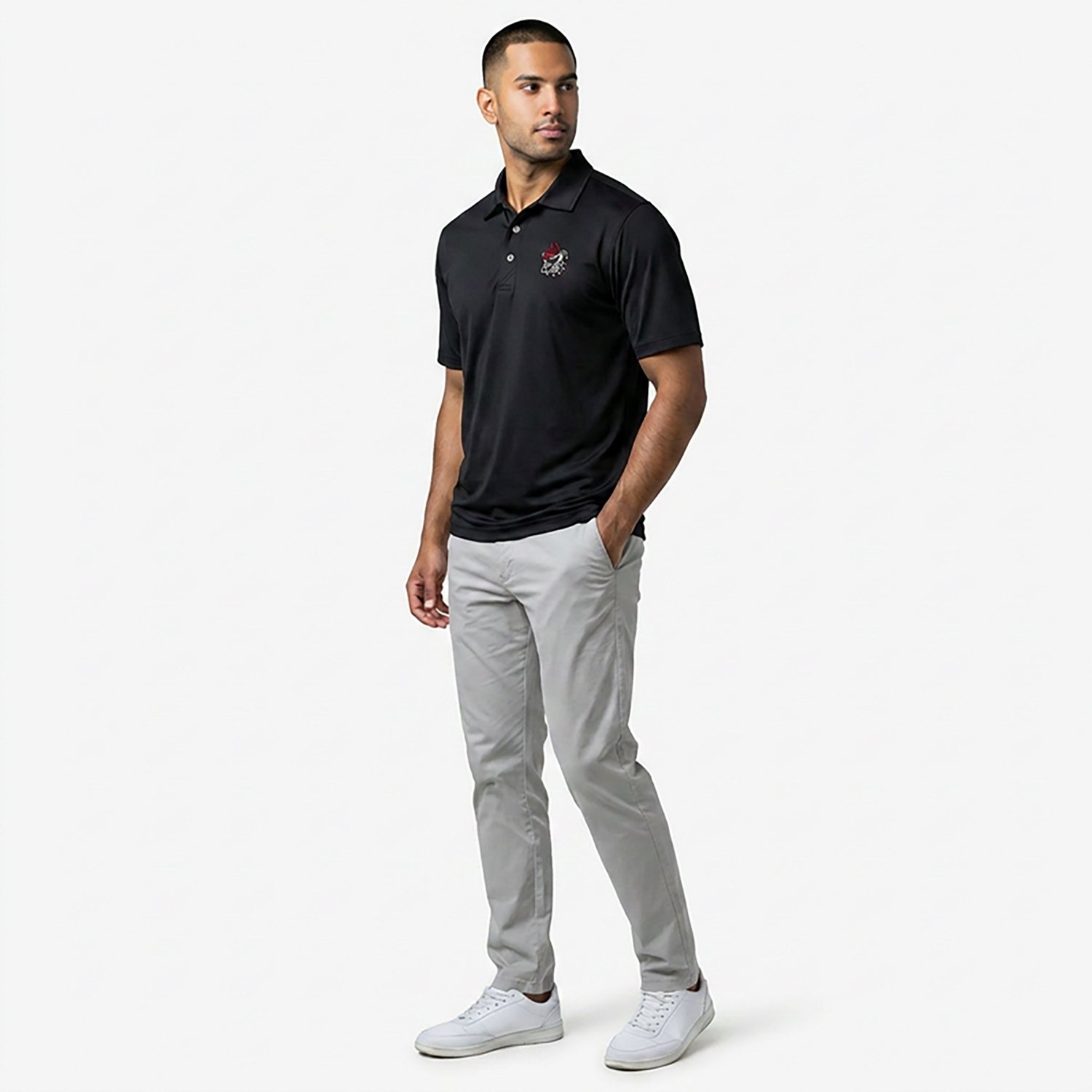 Cutter & Buck Men's Georgia Bulldogs Vault Mascot Virtue Eco Pique Polo Shirt