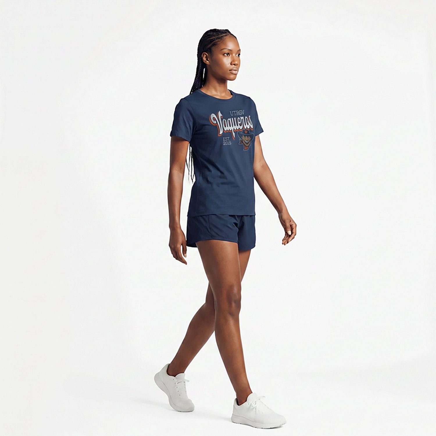 Retro Brand Women’s University of Texas Rio Grande Valley Team Script Boxy T-shirt - view number 3