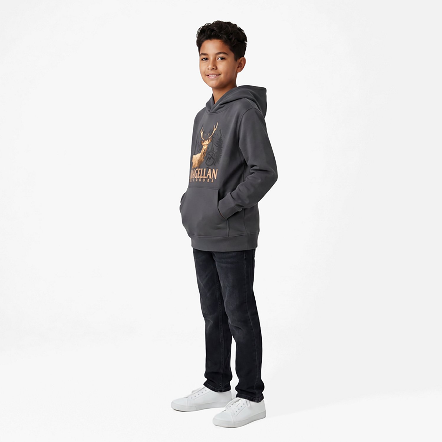 Magellan Outdoors Boys' Graphic Fleece Hoodie - view number 2