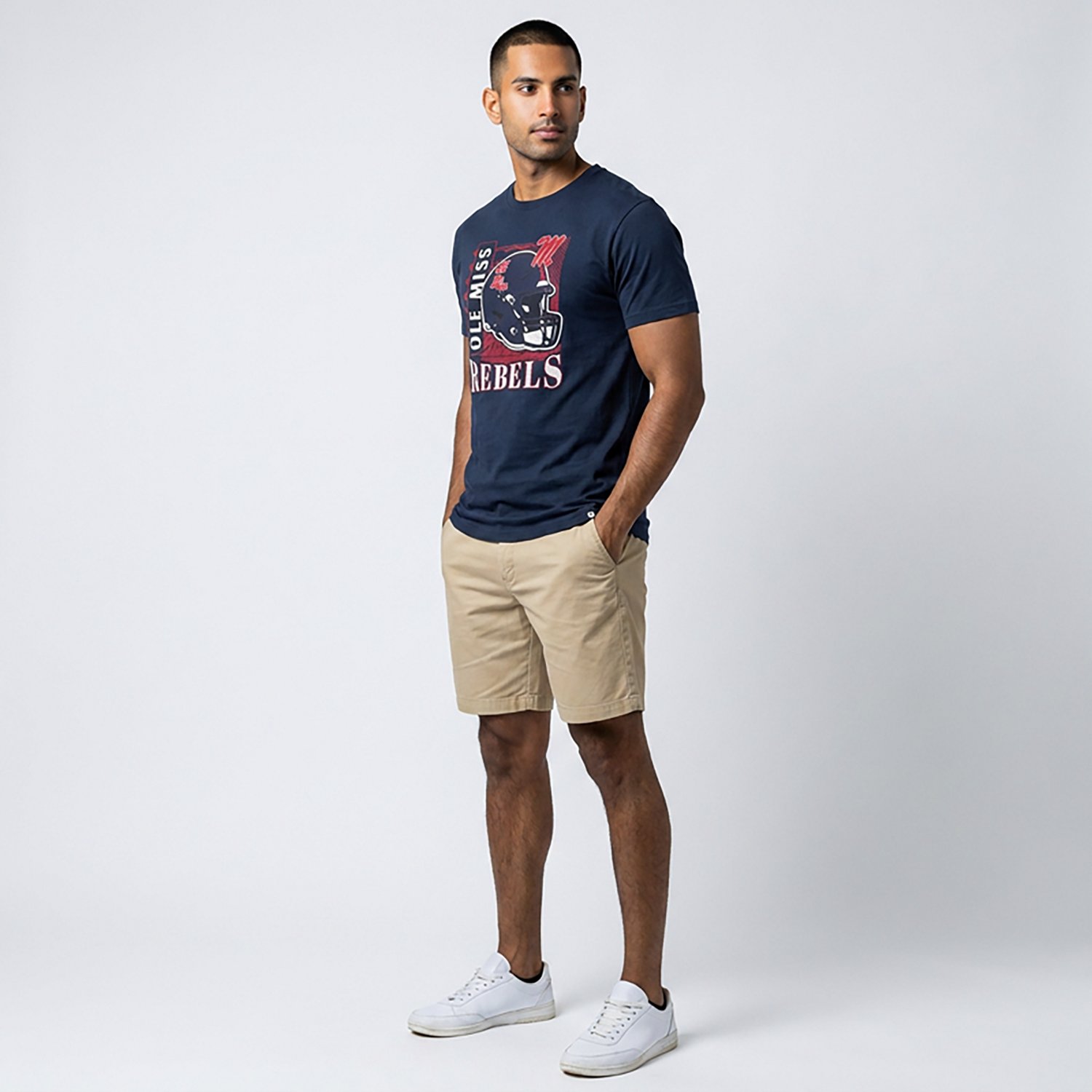 '47 Ole Miss Football Helmet Regional Franklin SS T-shirt - view number 3