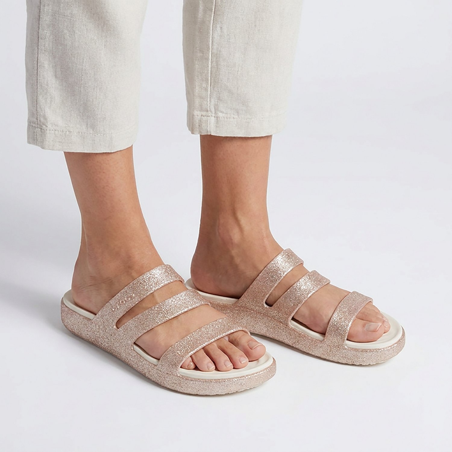 Crocs Women's Getaway Glimmer Strappy Sandals