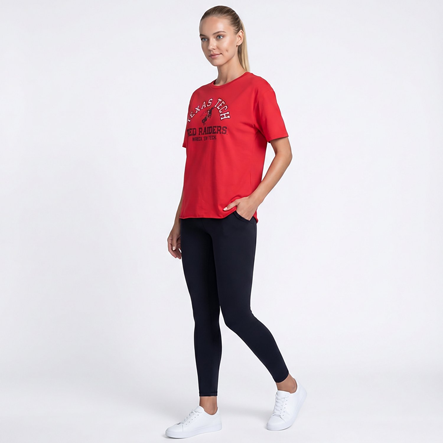 Retro Brand Women’s Texas Tech University School Arch Wreck Em Meet and Greet T-shirt - view number 3
