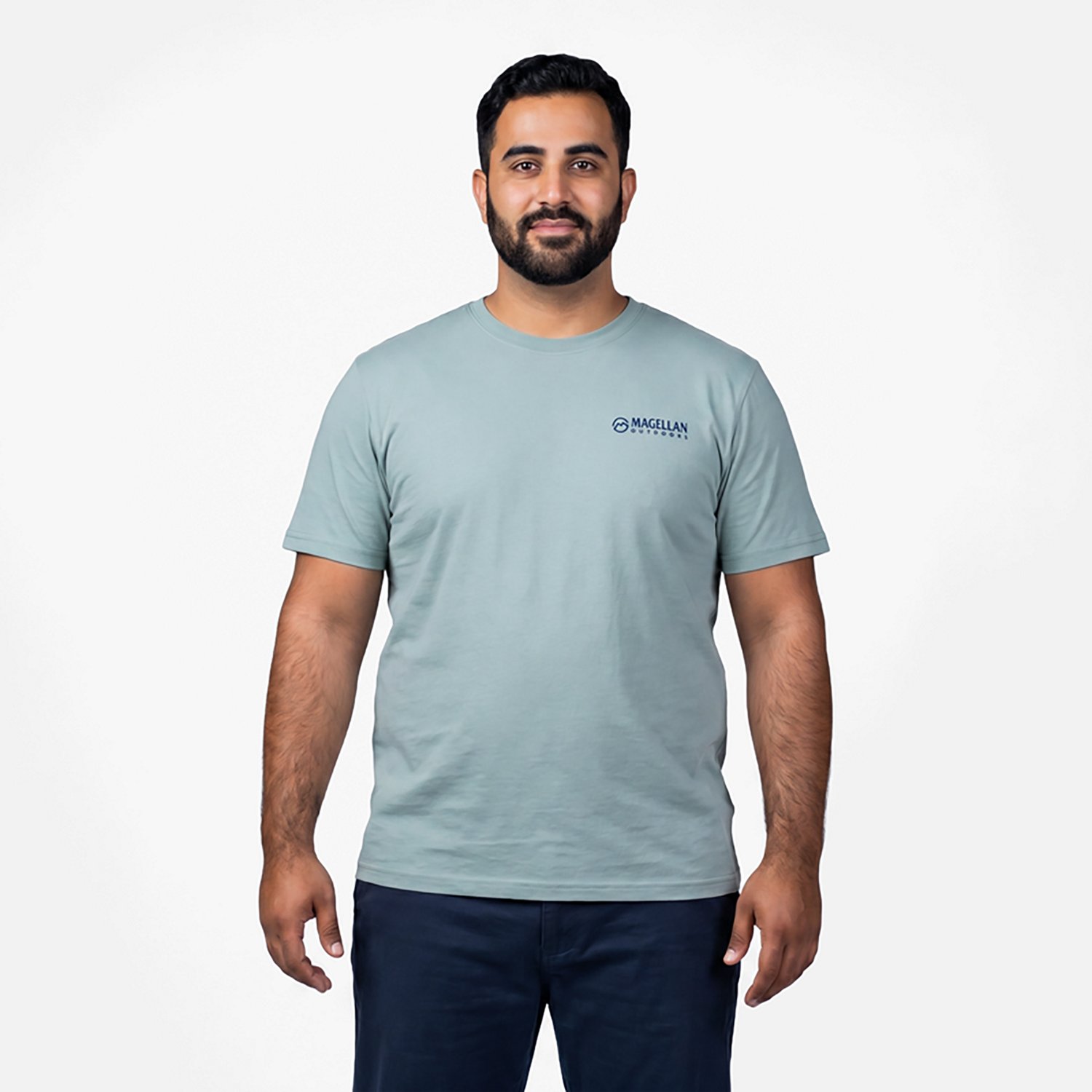 Magellan Outdoors Men’s Oyster Marsh Graphic Short Sleeve T‑Shirt