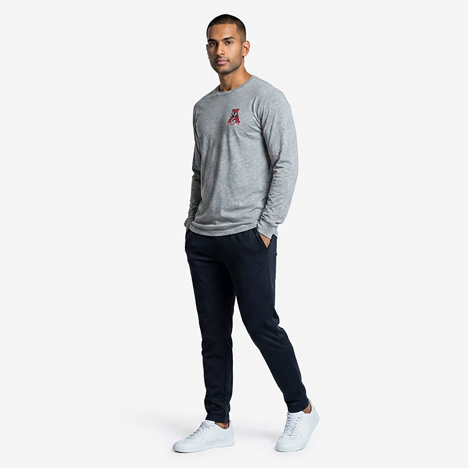 Retro Brand Men's University of Alabama Round Vault DS Long Sleeve Graphic T-shirt - view number 3