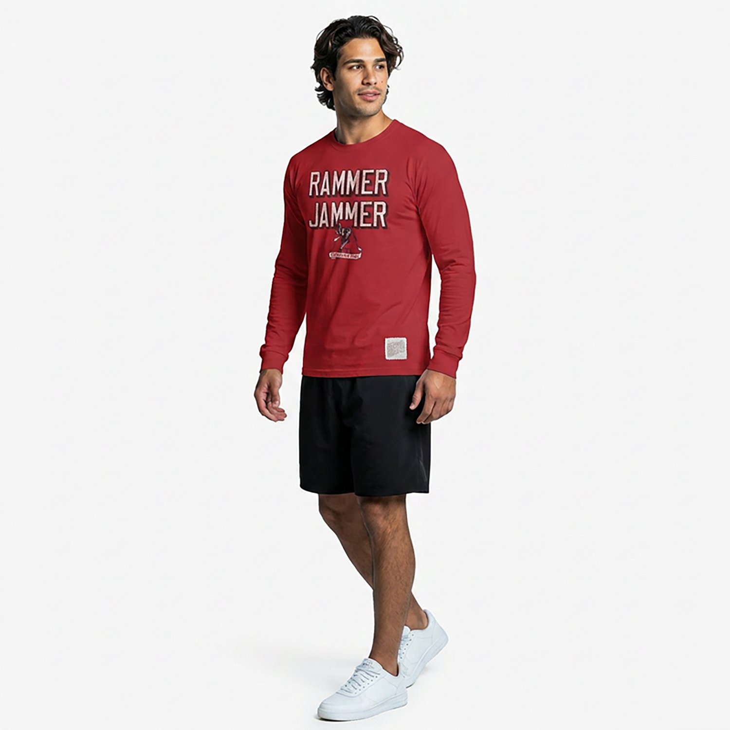 Retro Brand Men's University of Alabama Rammer Jammer Vault Long Sleeve Graphic T-shirt - view number 3
