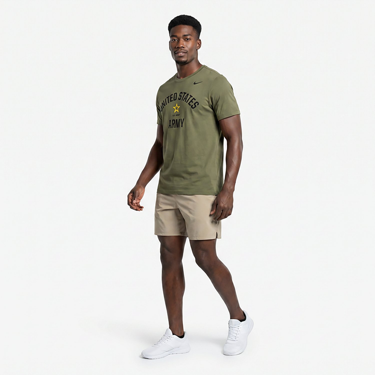 Nike Men’s Army School Arch Primary Logo Middle Core Cotton T-shirt - view number 3