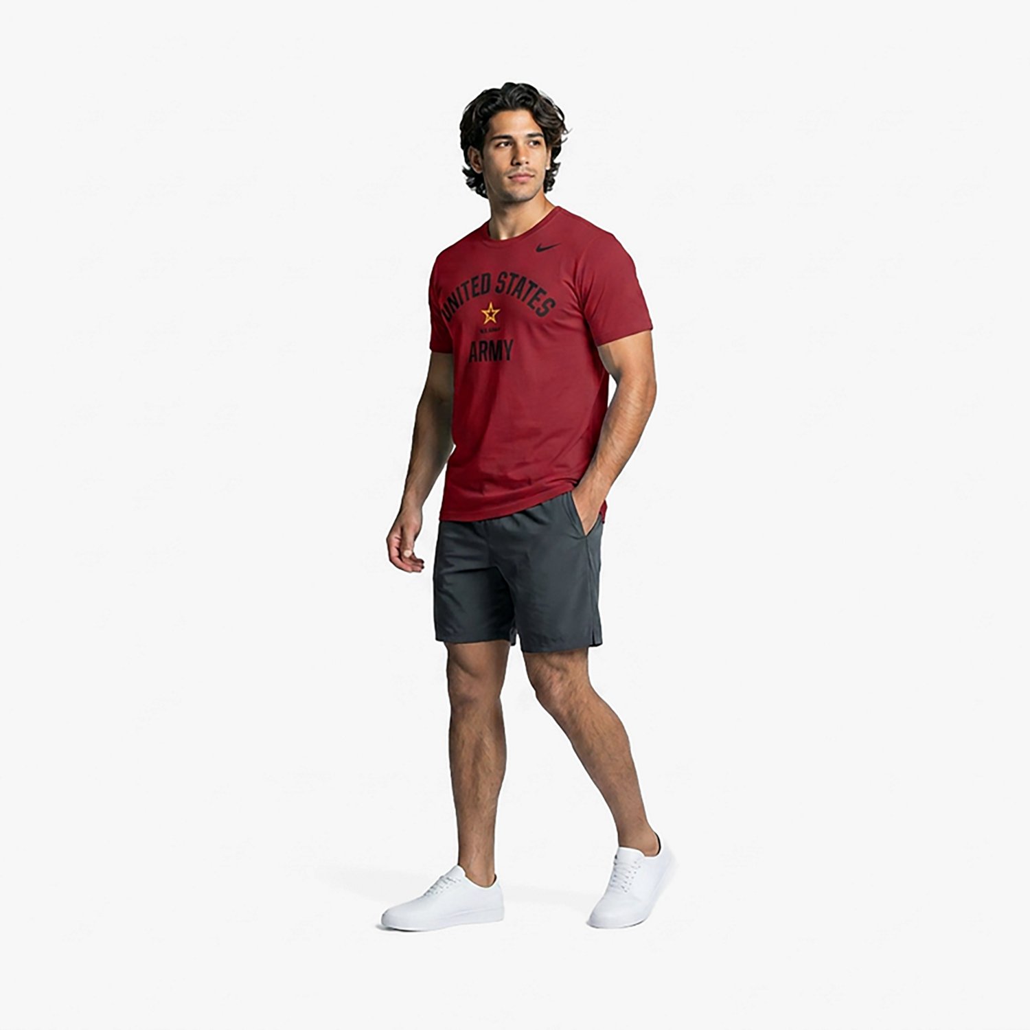 Nike Men’s Army School Arch Primary Logo Middle Core Cotton T-shirt - view number 3
