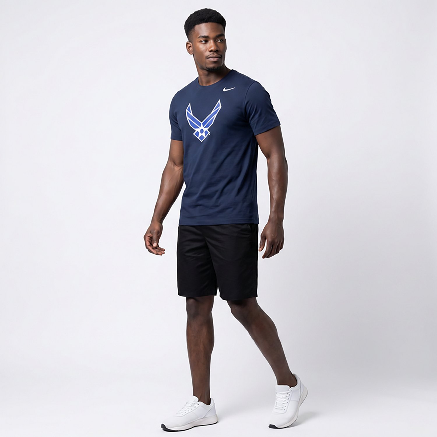 Nike Men’s Air Force Primary Logo Core Cotton T-shirt - view number 3
