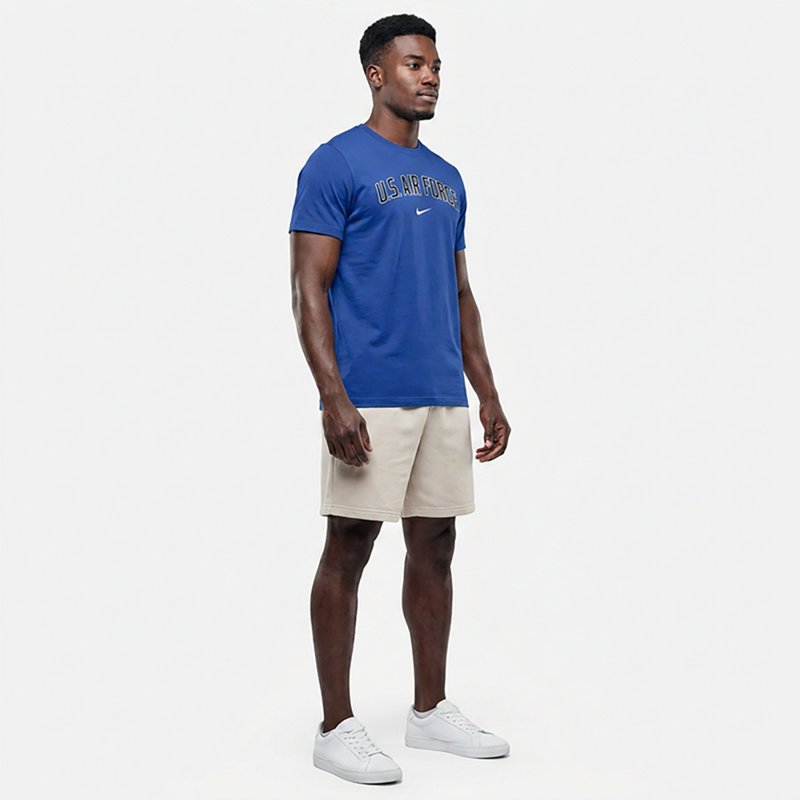 Nike MenâS Air Force School Arch Core Cotton T-Shirt
