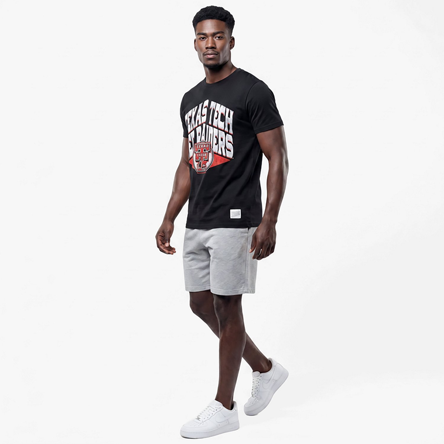 Retro Brand Men's Texas Tech University School Over Circle Logo Graphic T-shirt - view number 3