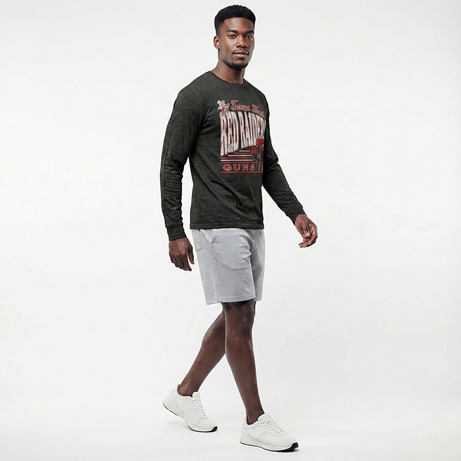 Retro Brand Men's Texas Tech University School Slogan DS Long Sleeve Graphic T-shirt - view number 3