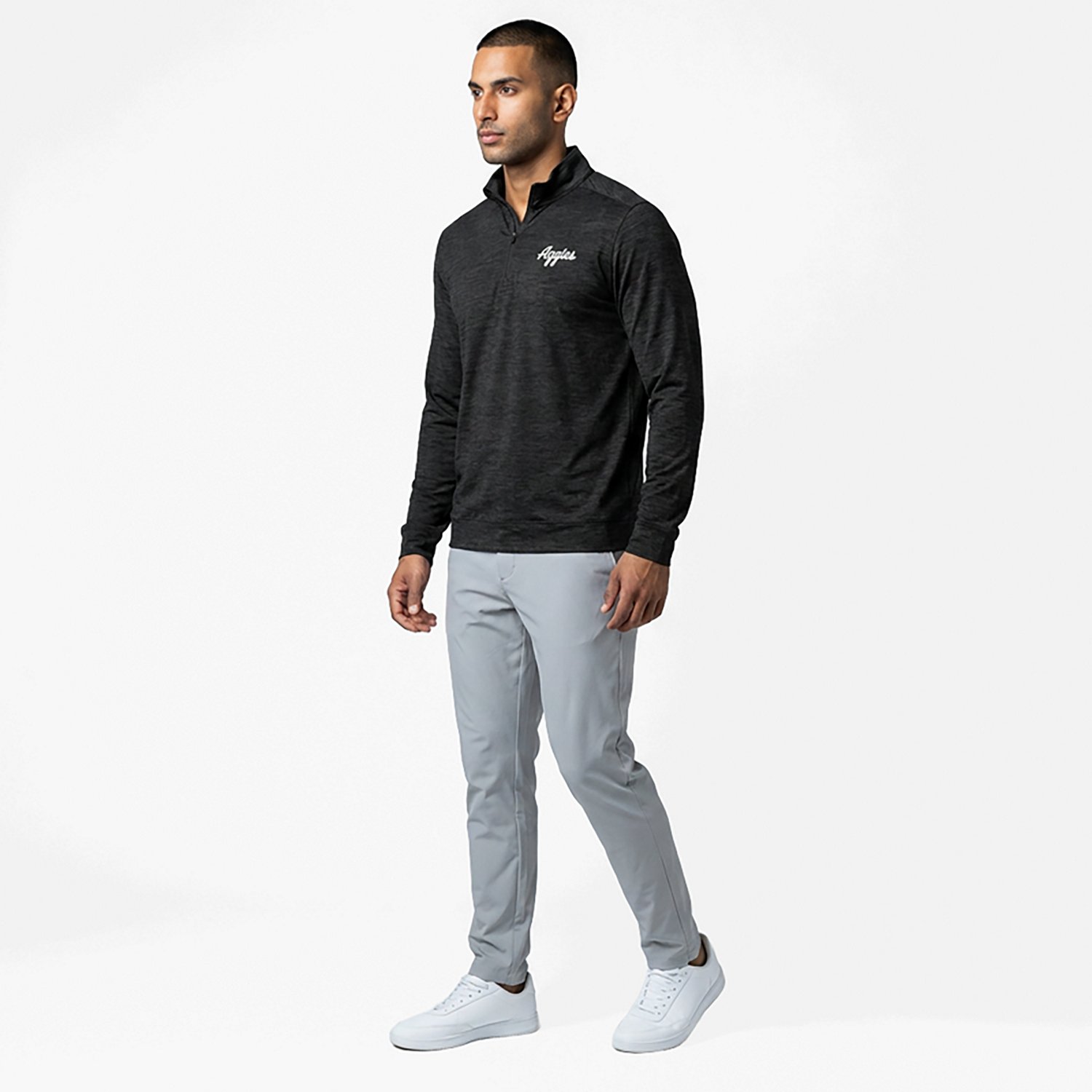 Antigua Men's Texas A&M University School Script 1/4-Zip Top - view number 3