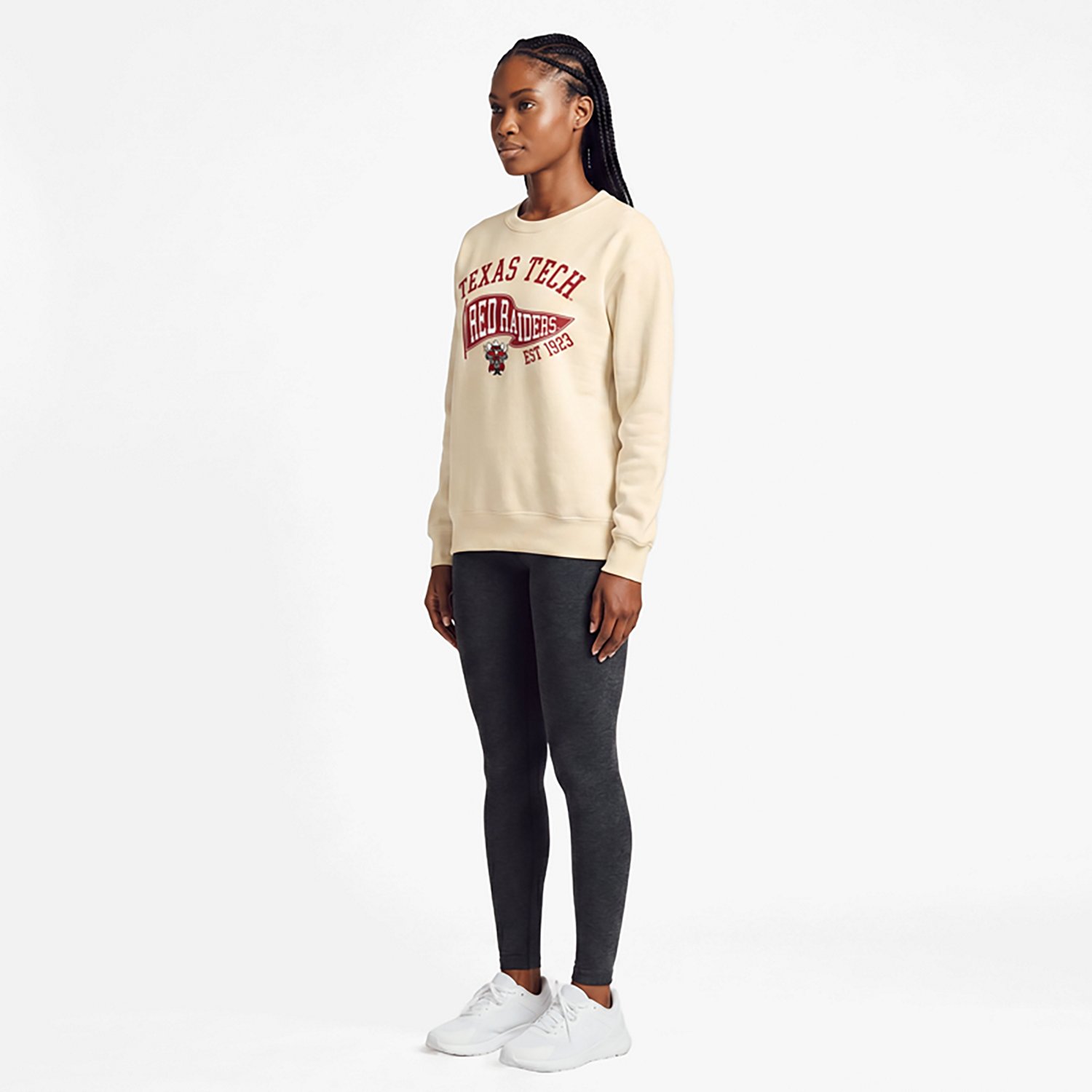 The Victory Women's Texas Tech University School Arch Pennant Crew Sweatshirt - view number 3
