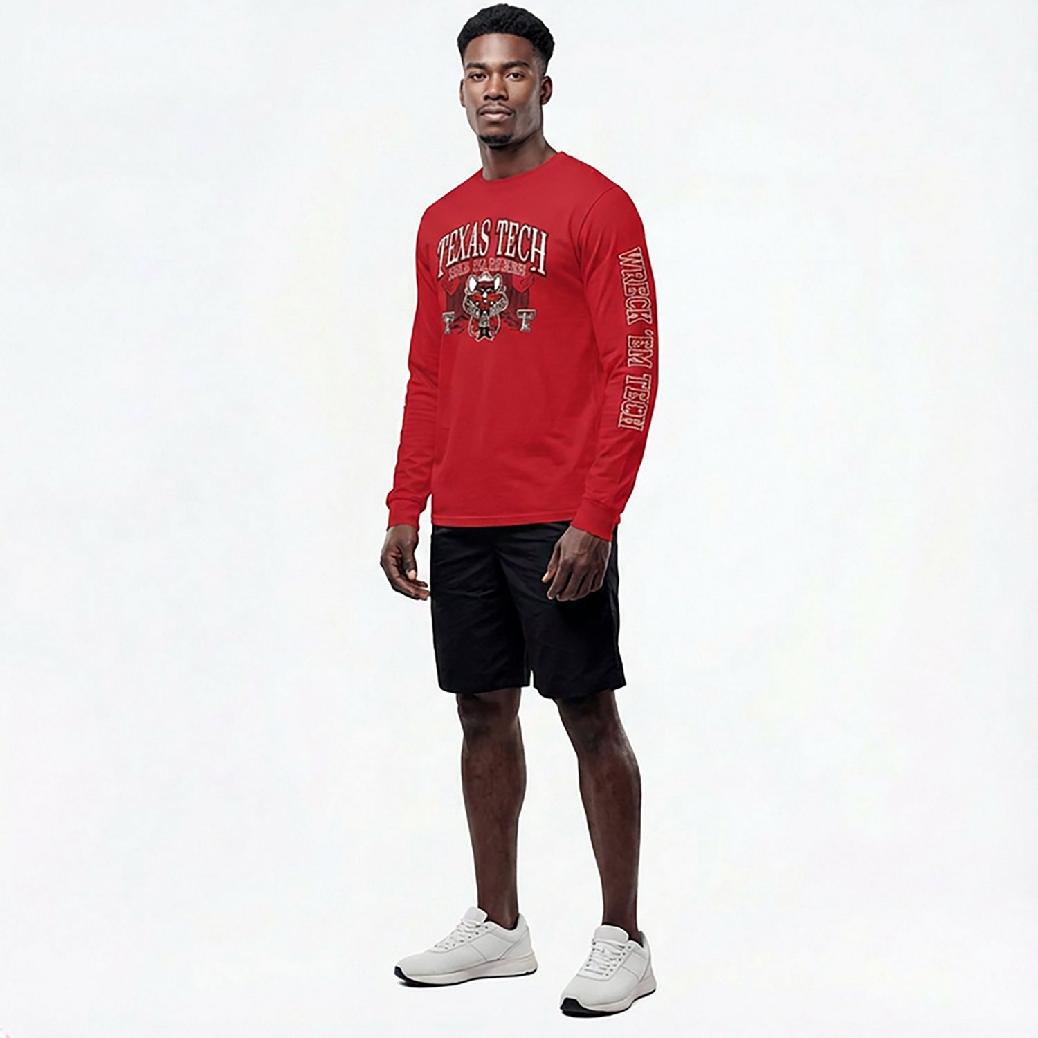 The Victory Men's Texas Tech University School Arch Mascot Sleeve 2 Hit Long Sleeve Graphic T-shirt - view number 3