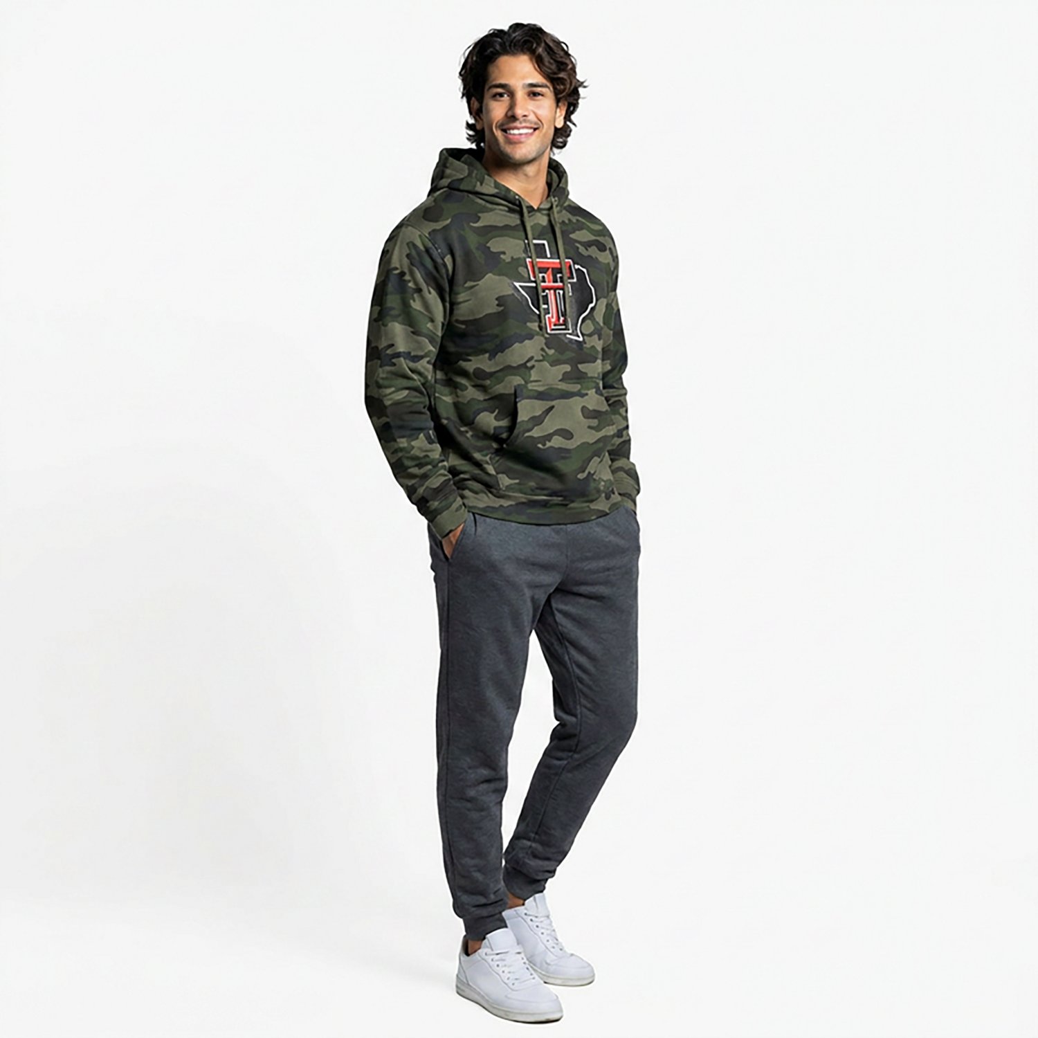 Something Inked Men's Texas Tech University Primary Logo Hoodie - view number 3